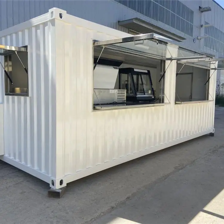 Excellent Storage 20ft Shipping Prefab House Container / Beautiful Container Kiosk Shipping Container Shop For Sale
