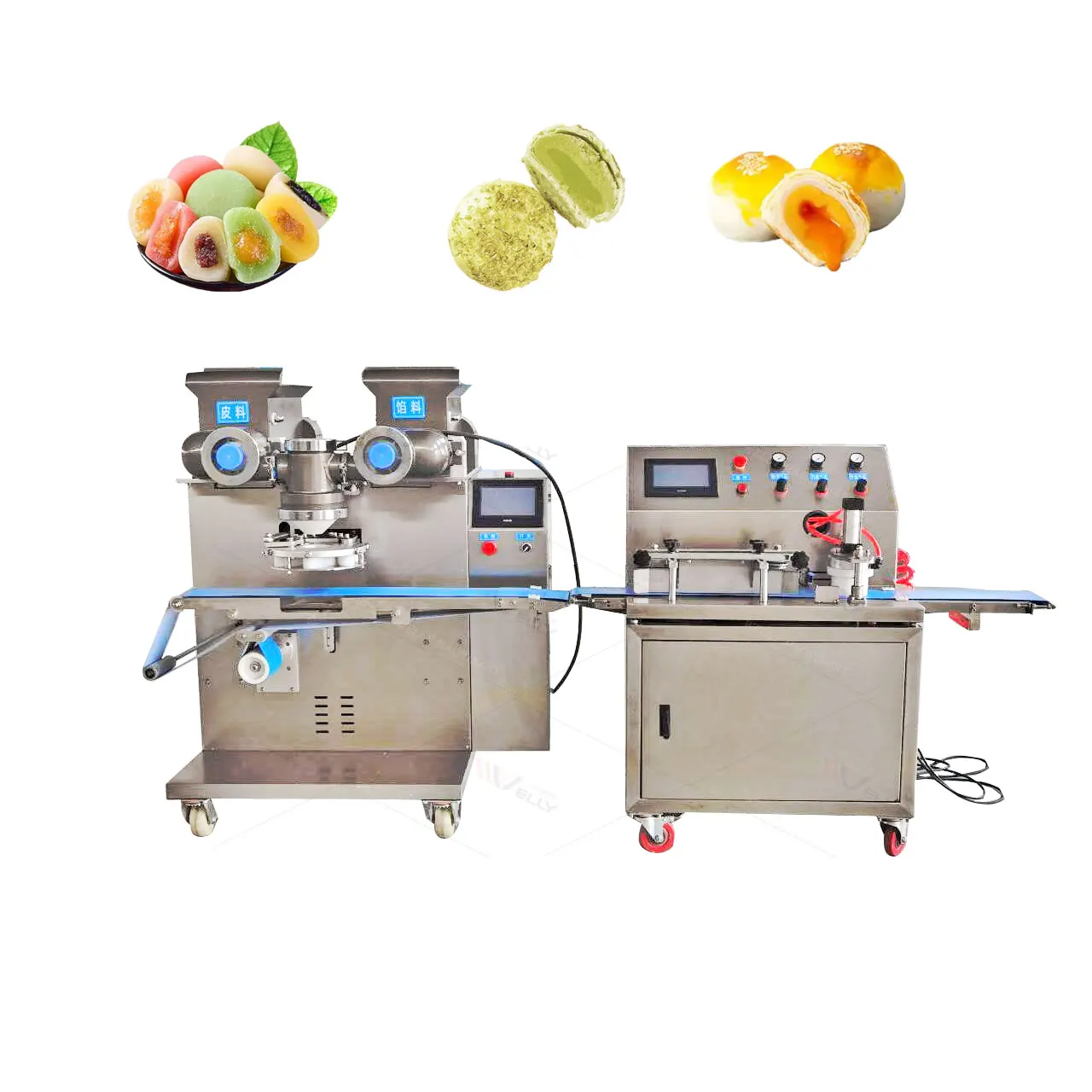Factory Price Mochi Ice Cream Machine Moon Cake Making Machine Maamoul Production Line For Small Business