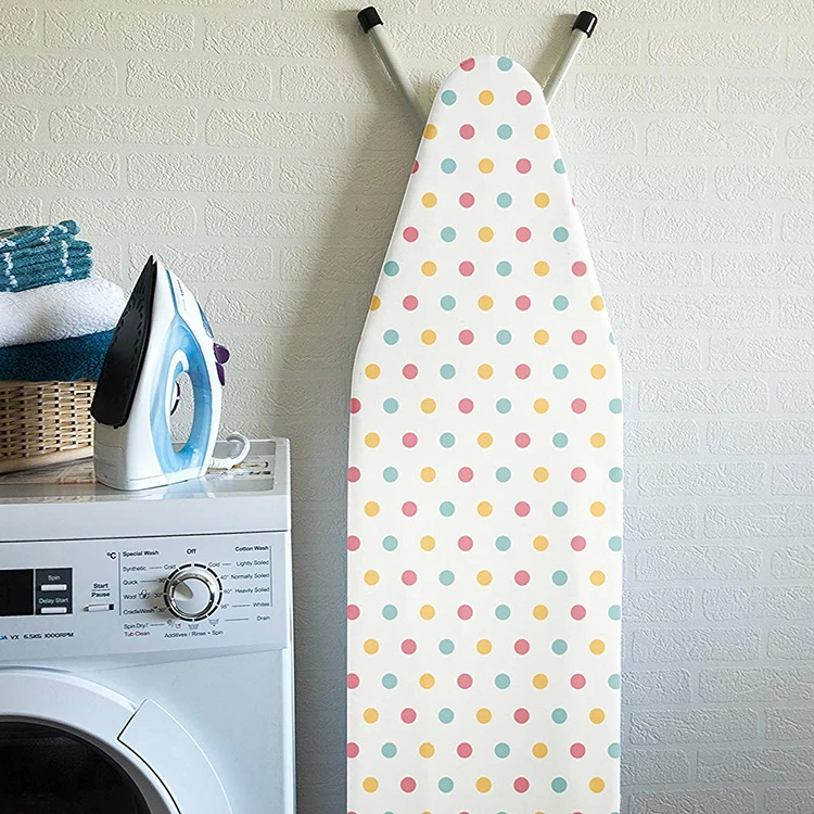 Adjustable Multifunction Ironing Board Travel-friendly Tabletop Design with Clothes Rack for Bathroom Laundry Room and Hotels