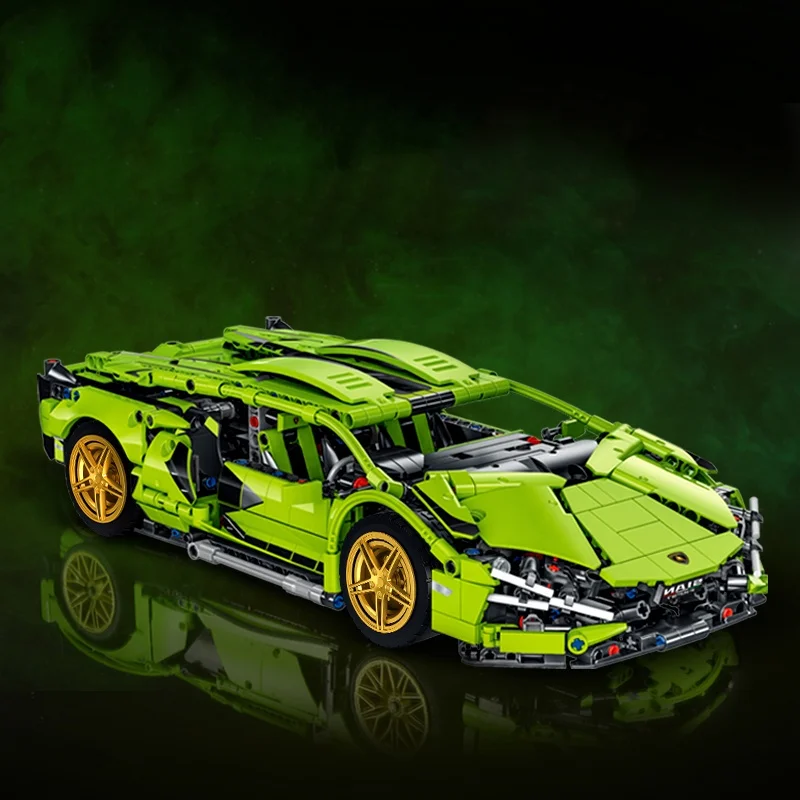 Bag Package Technic Lam borghini Sian Building Block Super Racing Car Toys For Adults And Children Compatible With Brick Sets