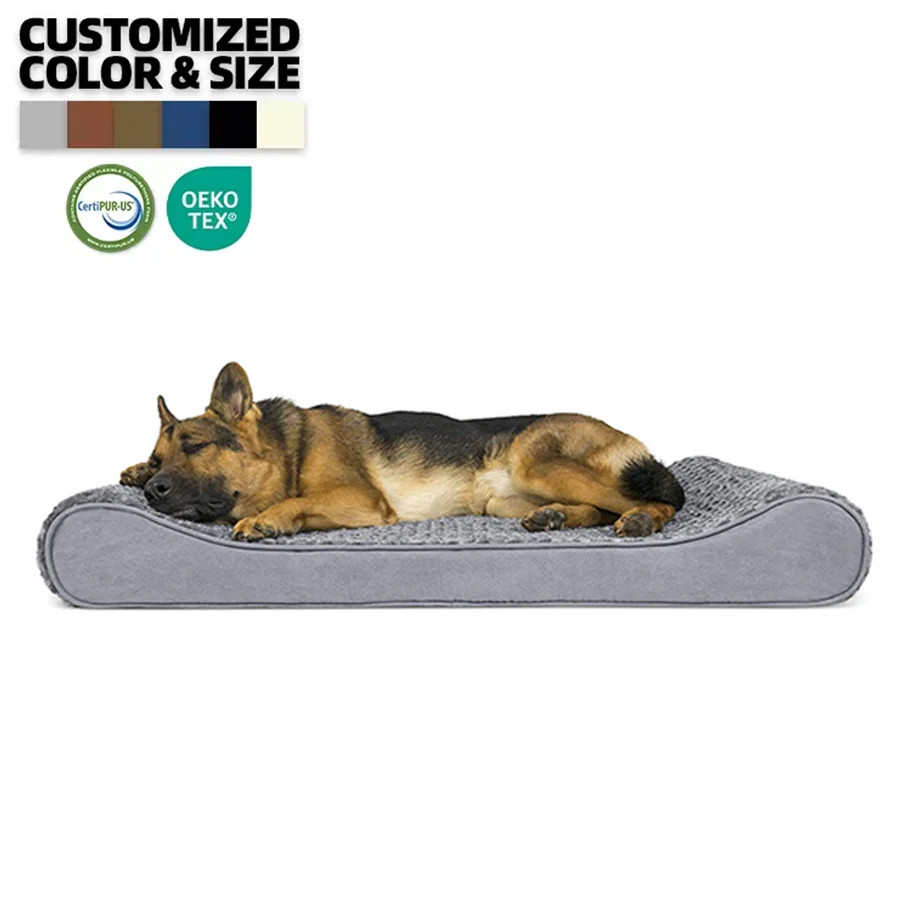 High Quality wholesale Memory Foam Pet large Dog Bed with washable cover