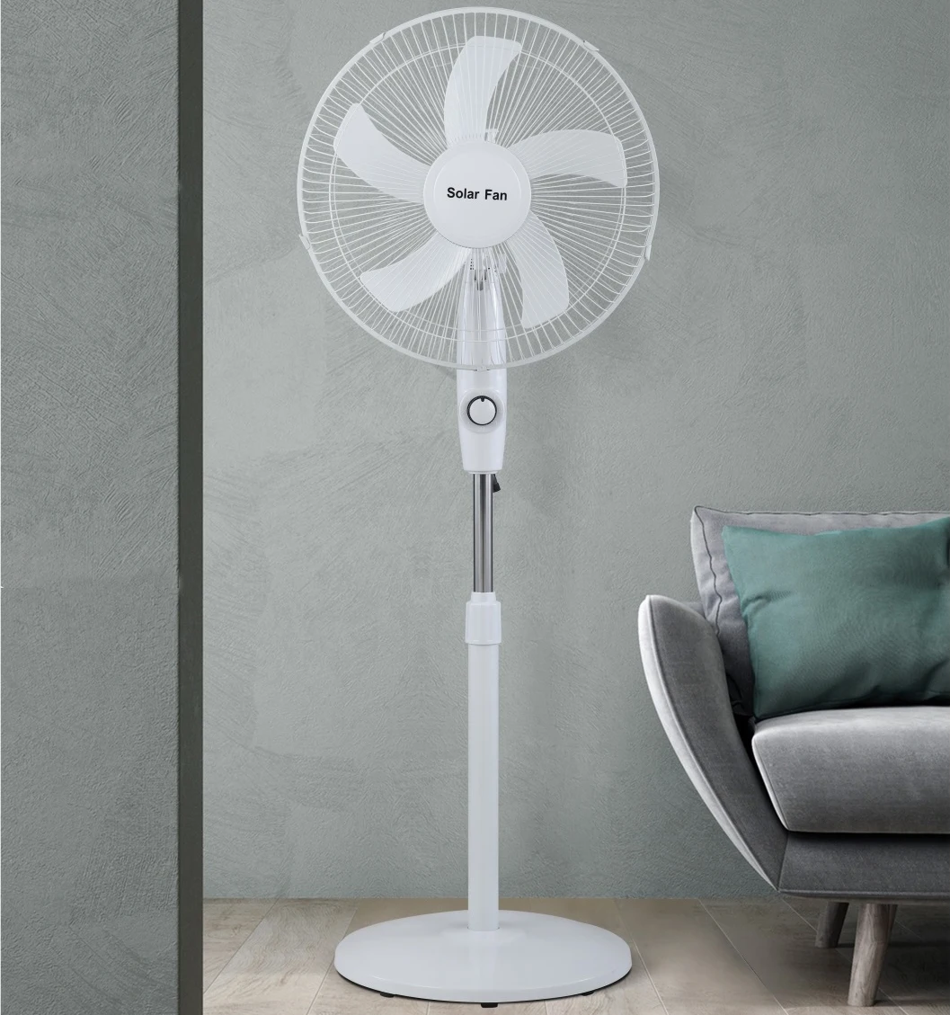 Rechargeable USB Solar Powered Fans Indoor Outdoor 16 Inch solar fan with Solar Panel and lithium battery