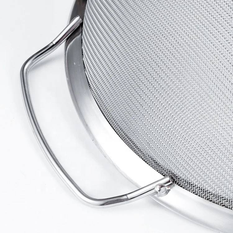 Kitchen Utensils Stainless Steel Food Strainer Hot Pot Strainer Wire Mesh Flour Sifter For Powder Fry Juice Fruit Skimmer spoon