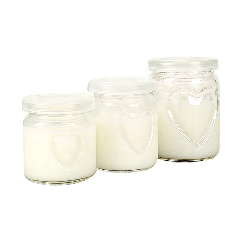 Ru Star Clear Special Design 250ml Cone Shape Glass Storage Jar For Caviar Herb Pepper Chili Powder Honey