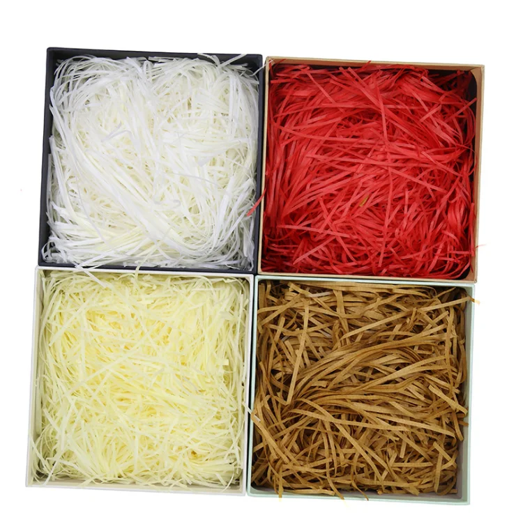 
Gift box filler Lafitia multicolor shredded kraft paper silk gift box decorations spot wholesale 