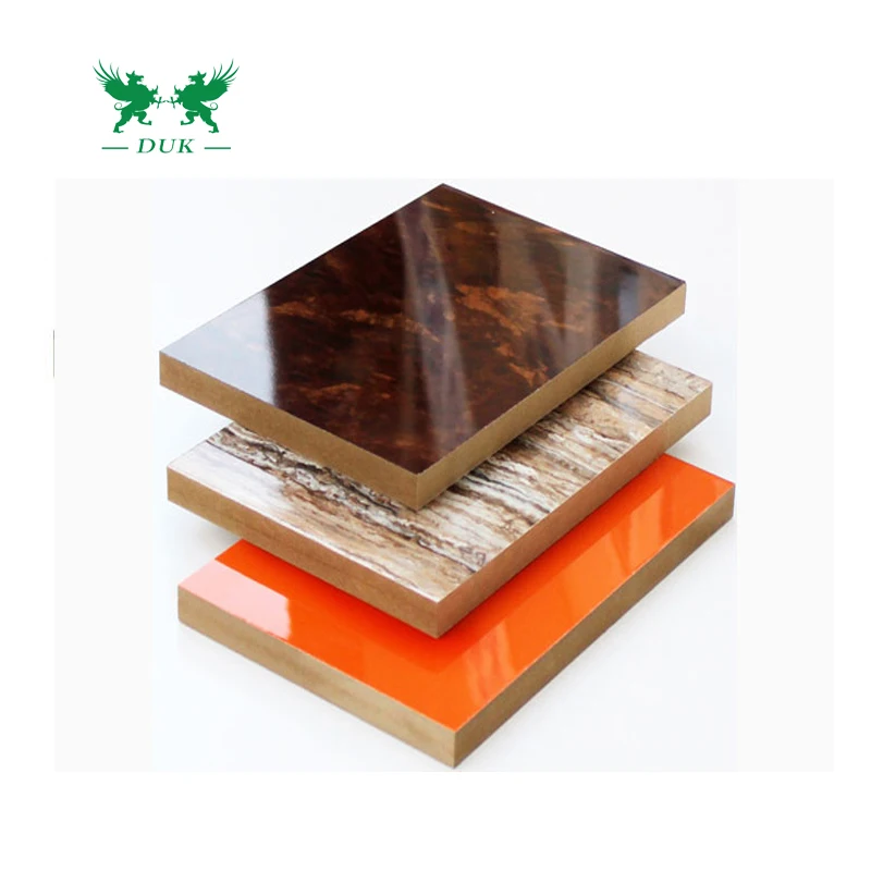 Good Price High Gloss Acrylic UV MDF Board, UV Mirror Melamine MDF Board For Door