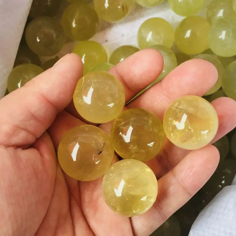 Small Size High Quality Natural Beautiful Gemstone Sphere Citrine Crystal Ball for Healing Energy