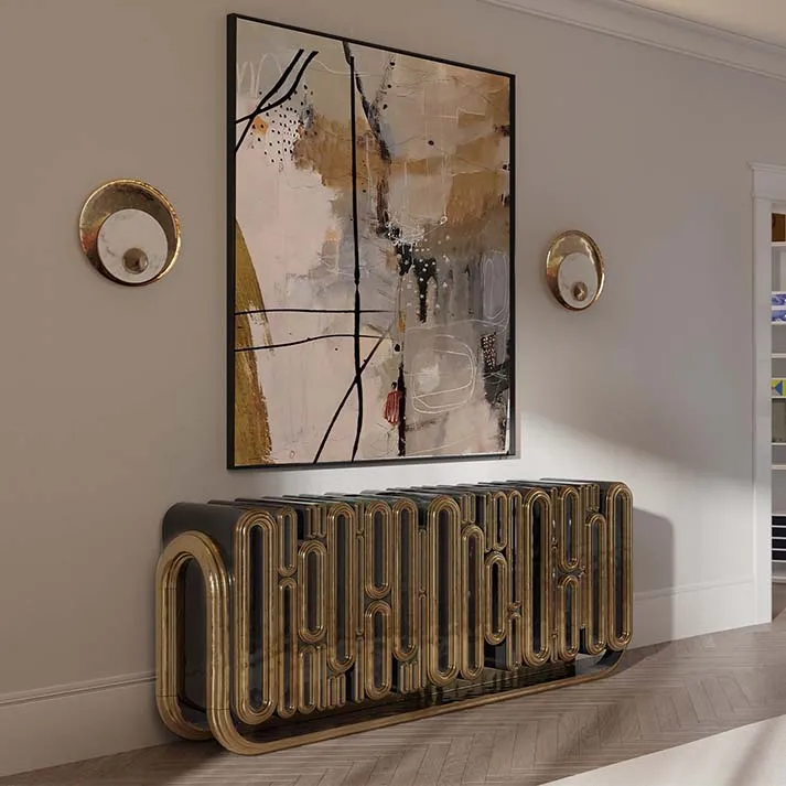 Nordic White High Gloss Sideboard Living Room Cabinets Luxus Wood Buffet Comodas Modern Bedroom Luxury Chest Of Drawers