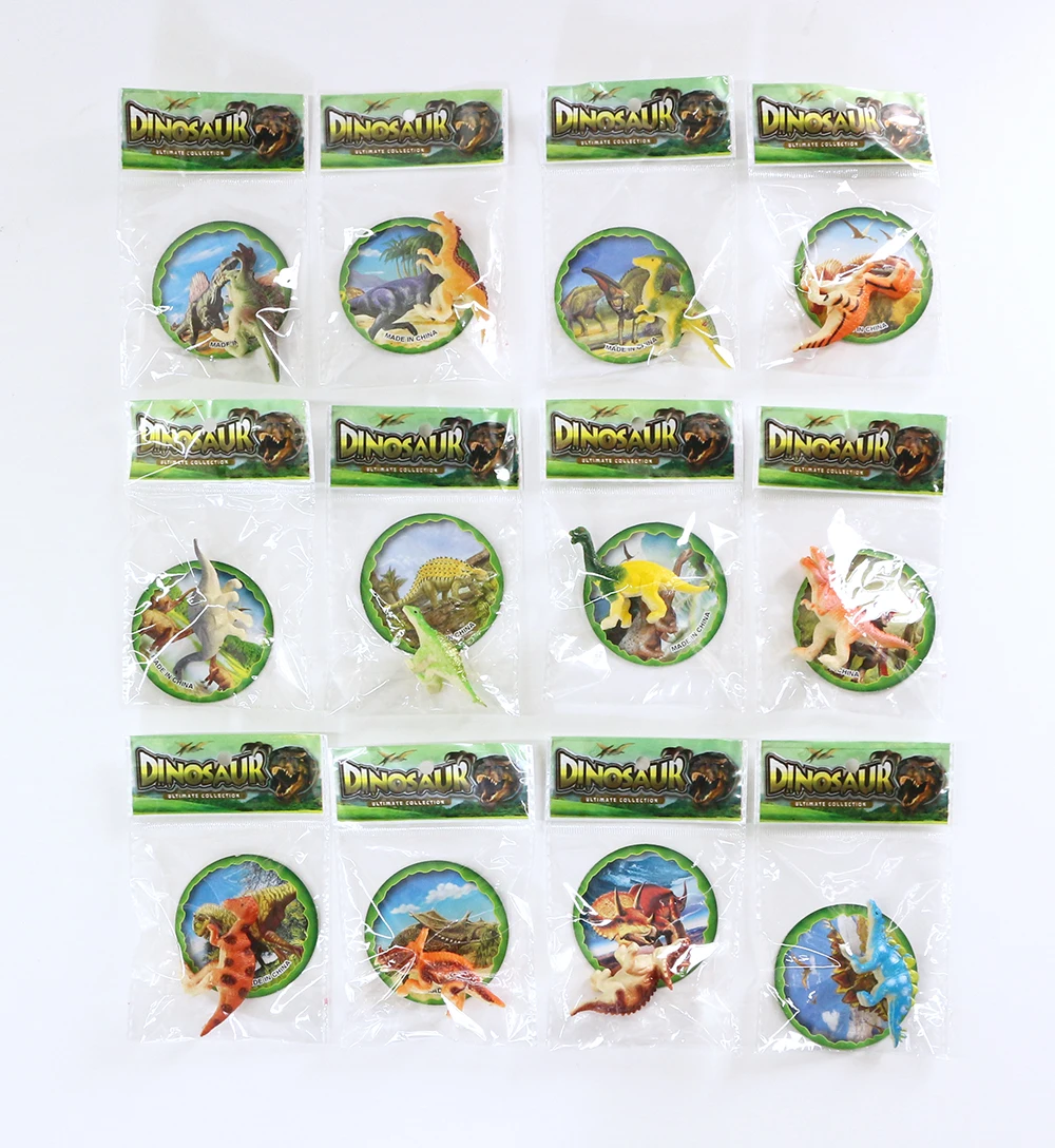 With name card mini pvc model kids learning educational dinosaur matching toy