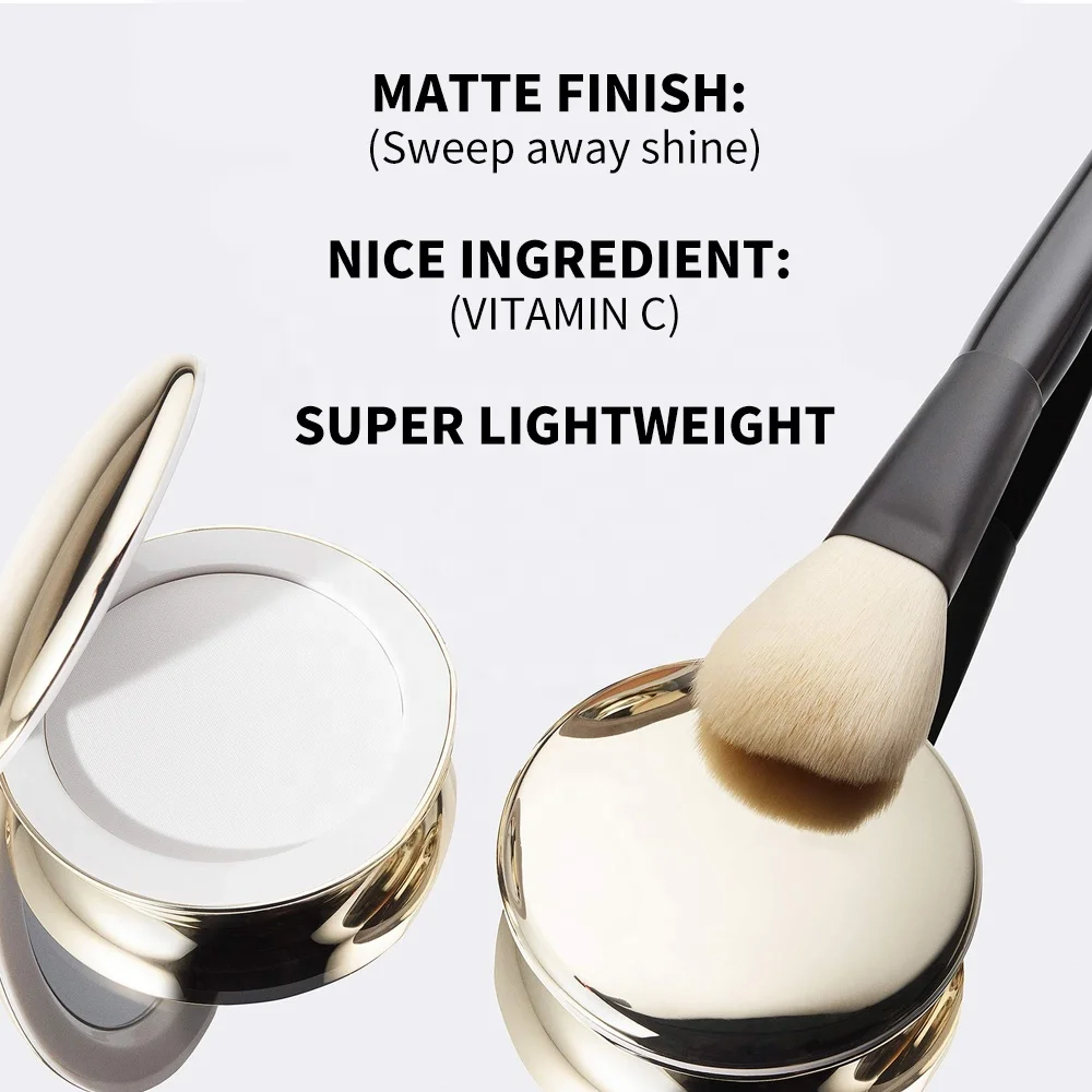 High Quality Face Make Up Foundation Setting Pressed Powder Private Label Talc Free Wholesale Vegan Pink Matte Setting Powder