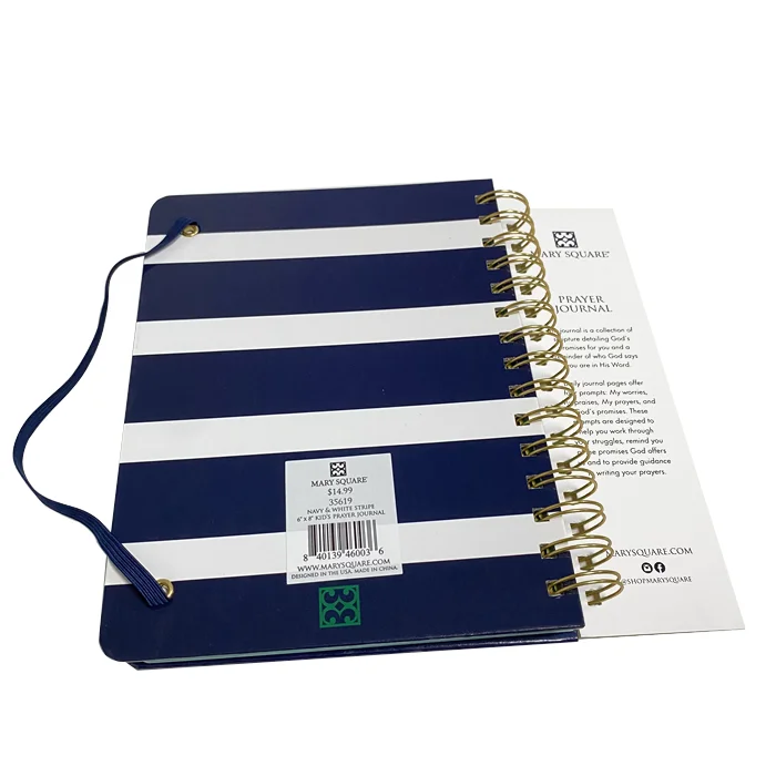 Hardcover Paper Daily Weekly Guest Diary Binder Custom Printing Wedding Journal Books Planner 2022 Spiral A5 B5 Notebook