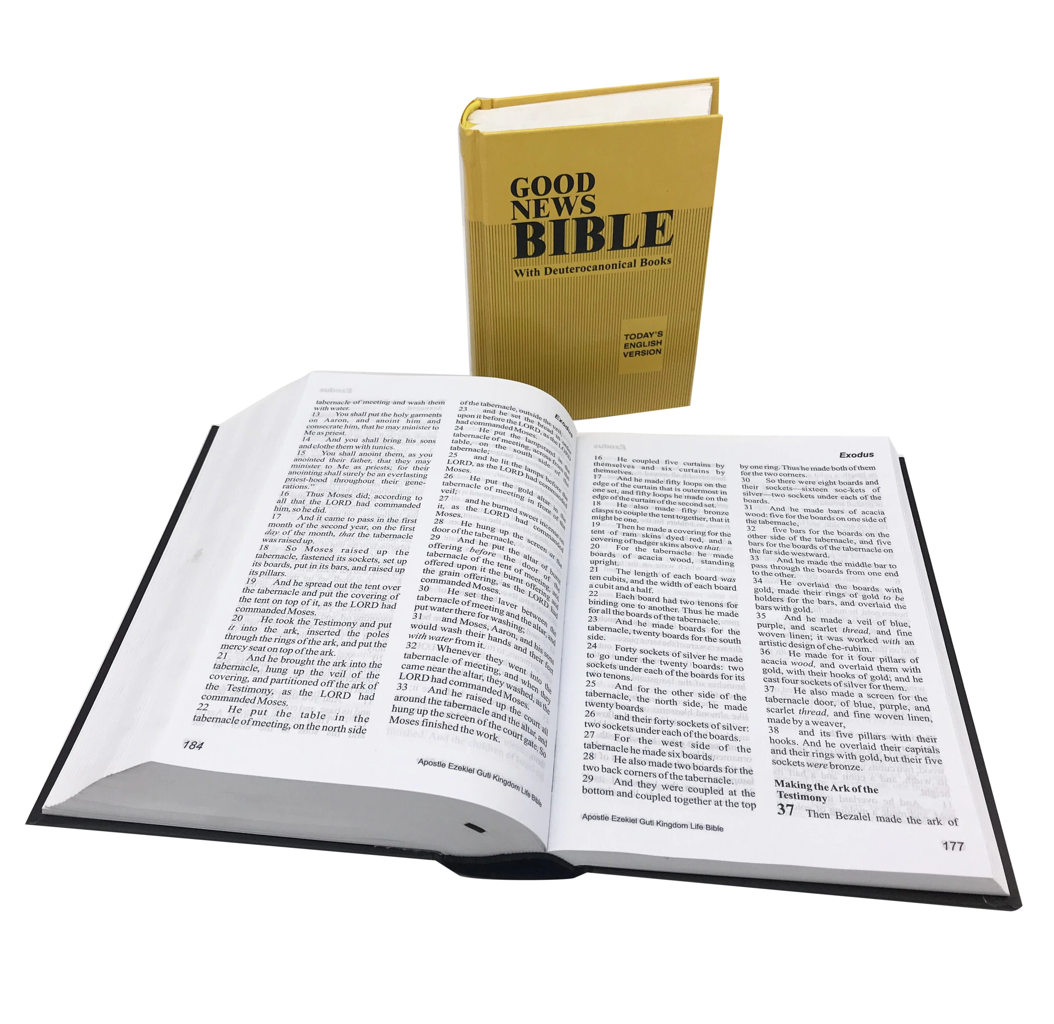 Factory New Design Custom 4 color and 2 color printing Logo Black PU Leather Holy Bible