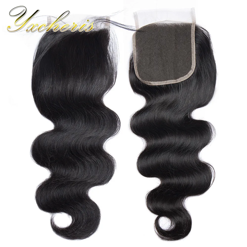 
Virgin Remy Indian 4x4 Lace Closure Frontal Body Wave Cuticle Aligned Cheap Price Closure Best Hair with Baby Hair 
