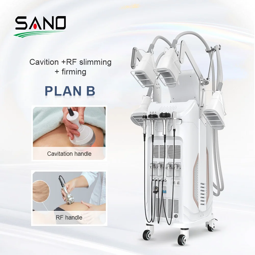 360 Cryolipolysis Machine Fat Freezing Cavitation System Cryo With Four RF Head Slimming Machine