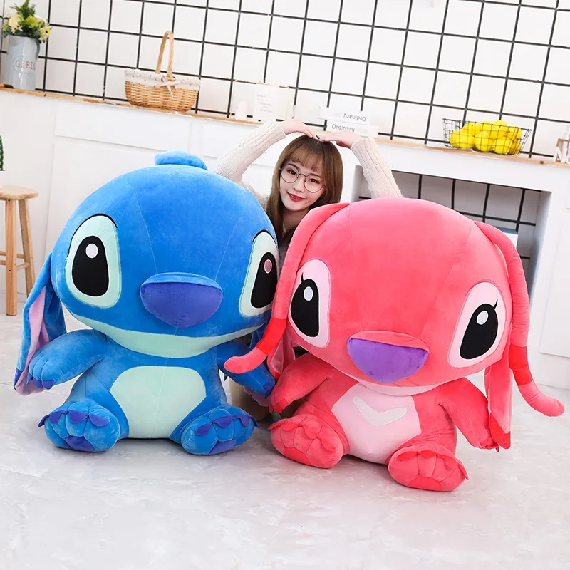 Детские плюшевые игрушки, гигантская мультяшная кукла Ститч Лило и Ститч, детские мягкие игрушки для малышей на день рождения, Рождество, детские подарки