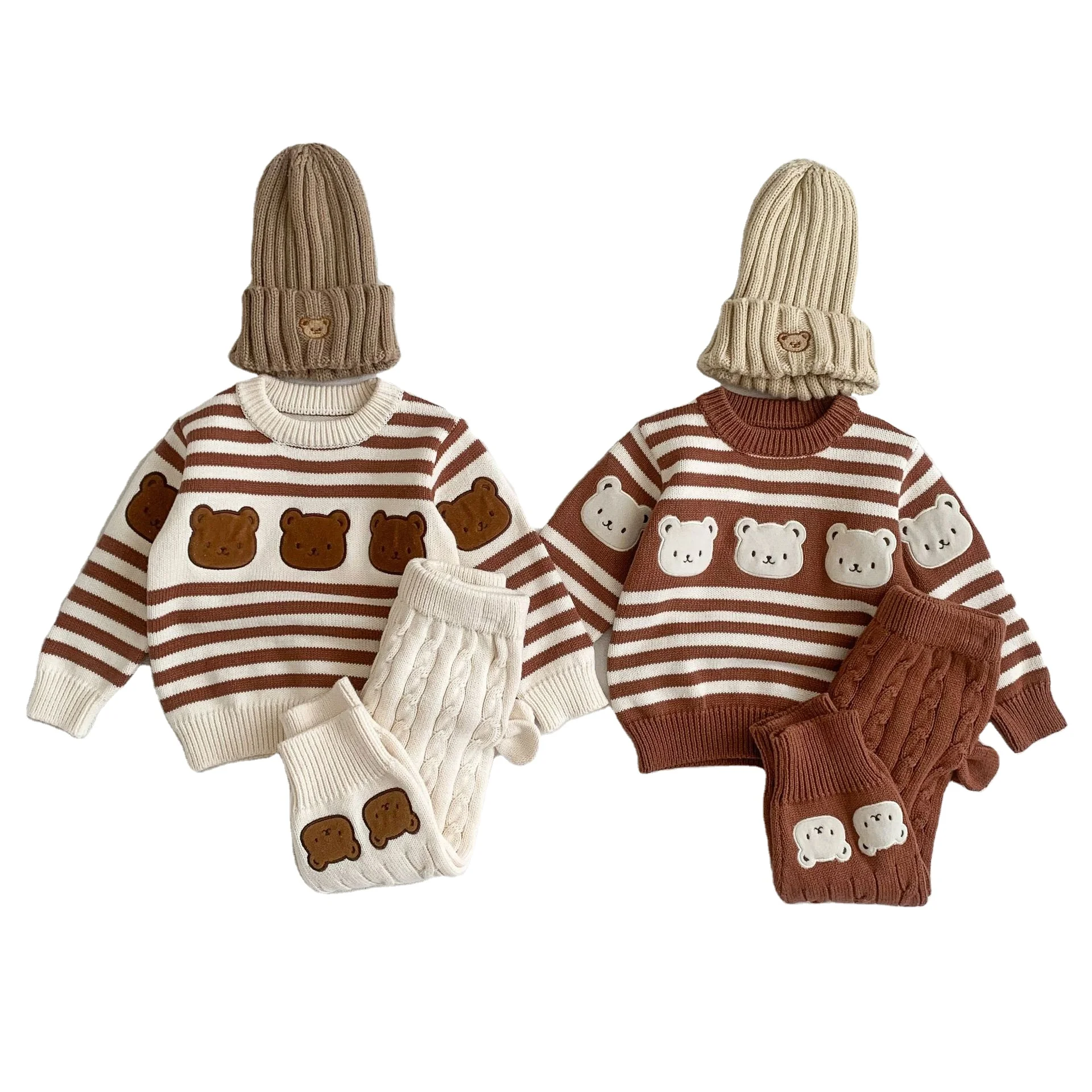 2023 New Style Wholesale Baby Clothes Knitted Children Cotton Sweater