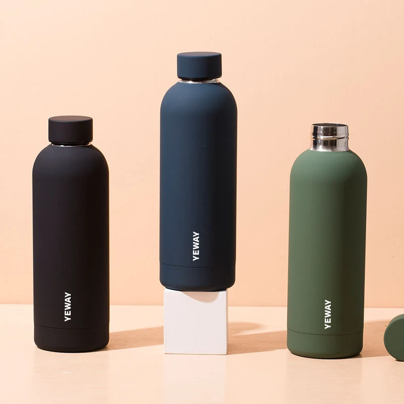 OEM vasos termicos contigo botella de agua deportiva stainless steel thermos bottle metal water bottles with custom logo