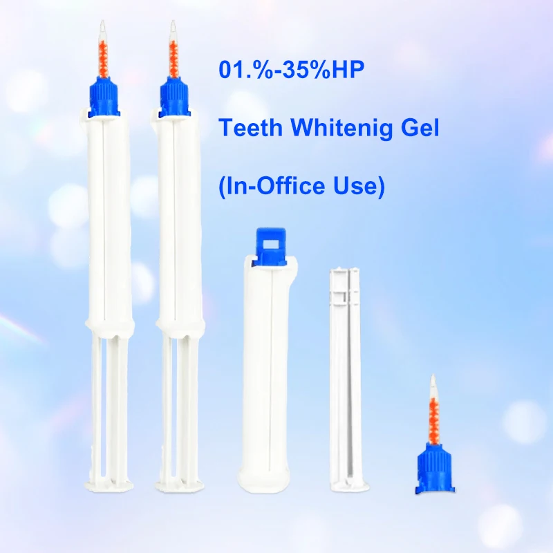 Professional Hydrogen Peroxide Teeth Whitening Gel Kit Dual Syringe De 25% Hp 44% 37% Peroxyd Blanchiment Dentaire Professionnel