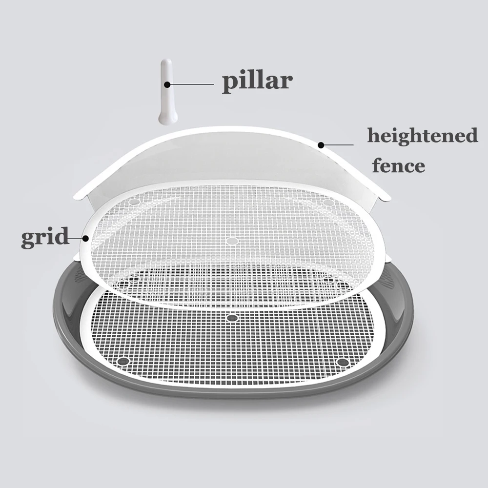 Portable Dog gie Toilet Potty Puppy Litter Tray Training Pee Bedpan Pet Cleaning s Prevent Urine Splashing
