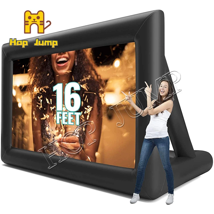 8ft 14ft 16ft 20ft 25ft Hot sale movie screen outdoor inflatable TV projector screen advertising inflatable projector screen
