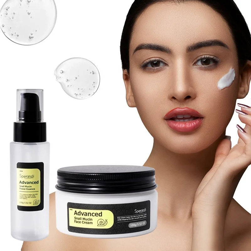 Wholesale Advanced Snail Mucin Essential Natural Face Anti-Aging Custom Mens Travel Korean Snail Skin Care Set (New) For Oily