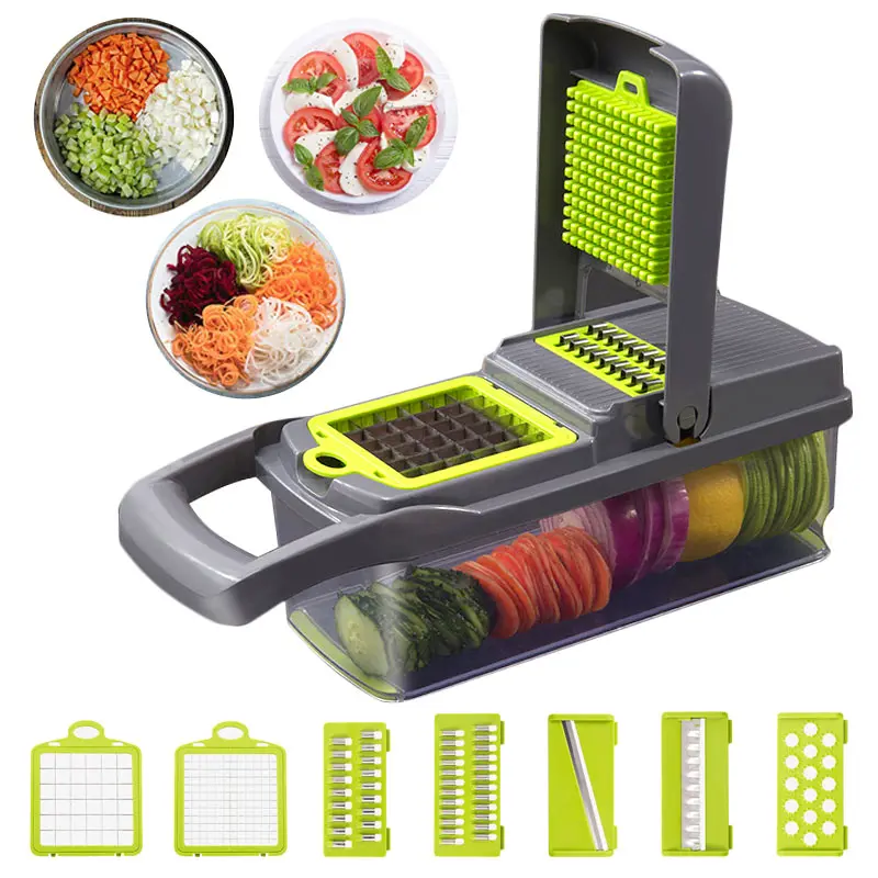 12 In 1 Multifunctional Vegetables Slicer Cutter Onion Cutter Fruits Slicer Potatoes Peeler Manual Vegetable Chopper