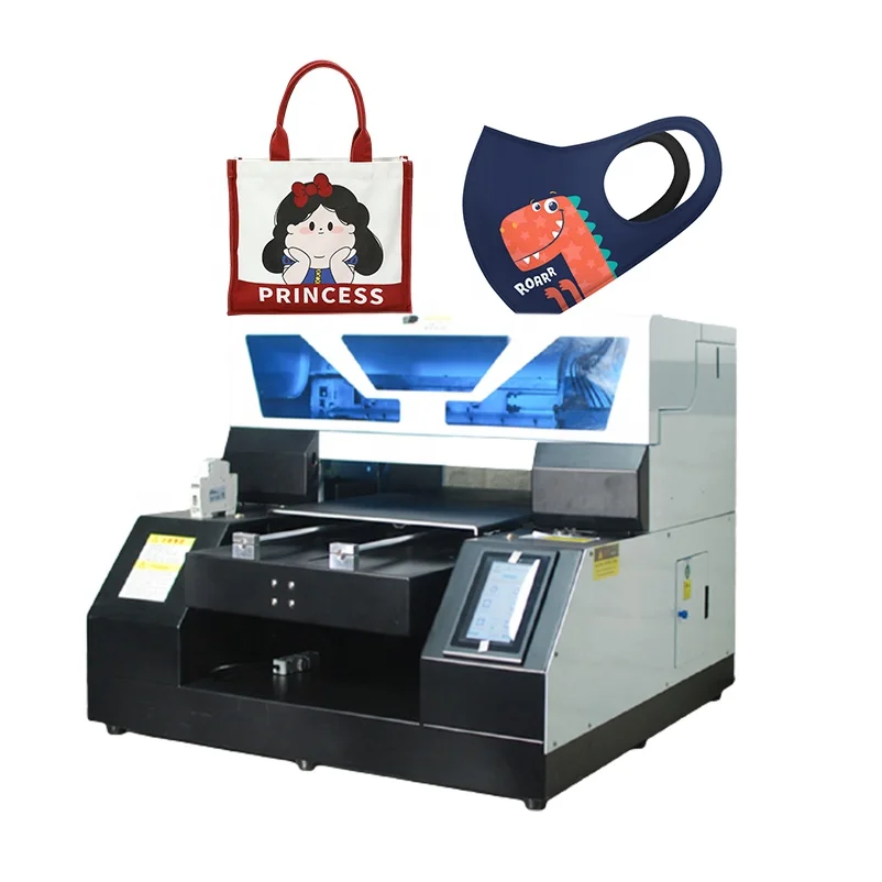 A3 A4 Dtg tshirt textile shirt bottle glass mobile cover cell phone case business uv id card printer photo printing machine
