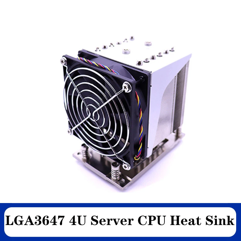 Computer server heatsink LGA3647 4U fan heatsink cold plate heat pipe CPU cooler