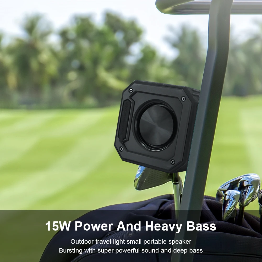 Golf Blue tooth Speaker with Magnetic, Portable Wireless Speaker Deep Bass for Golf Cart, TWS,Shockproof/ IPX7 Waterproof
