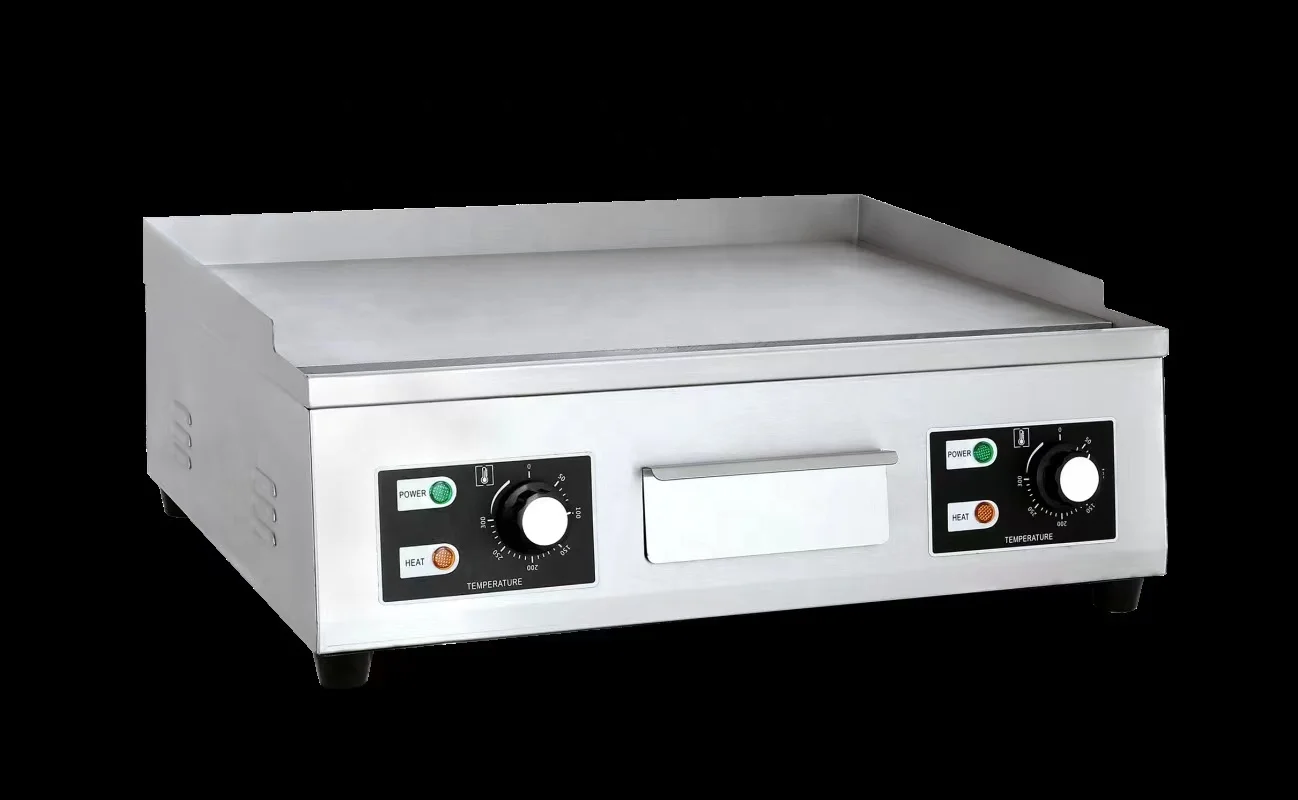 Commercial Electric Griddle,Electric Countertop Flat Top Griddle 110V 1600W With CE Approved