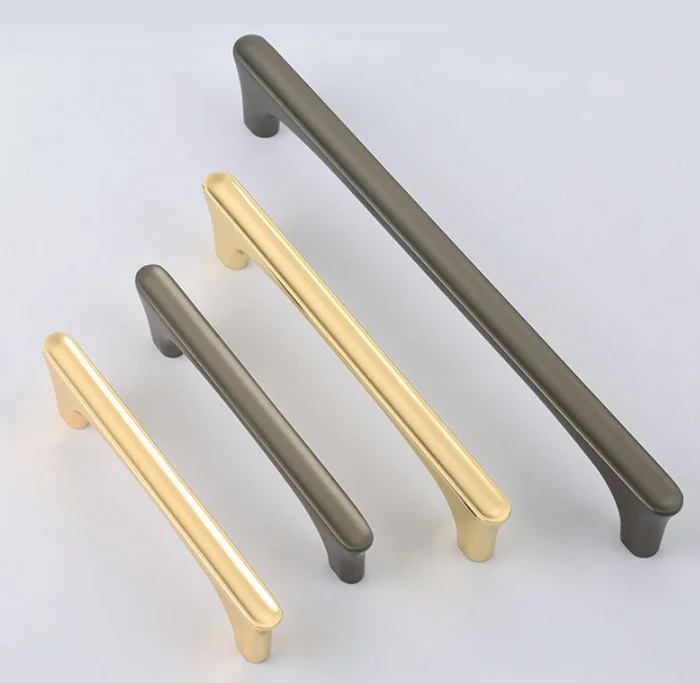 Square Black Gold Cabinet Door Drawer Handle Furniture Handles Zinc Alloy Hardware Pull Handles for Home Kitchen Cabinets