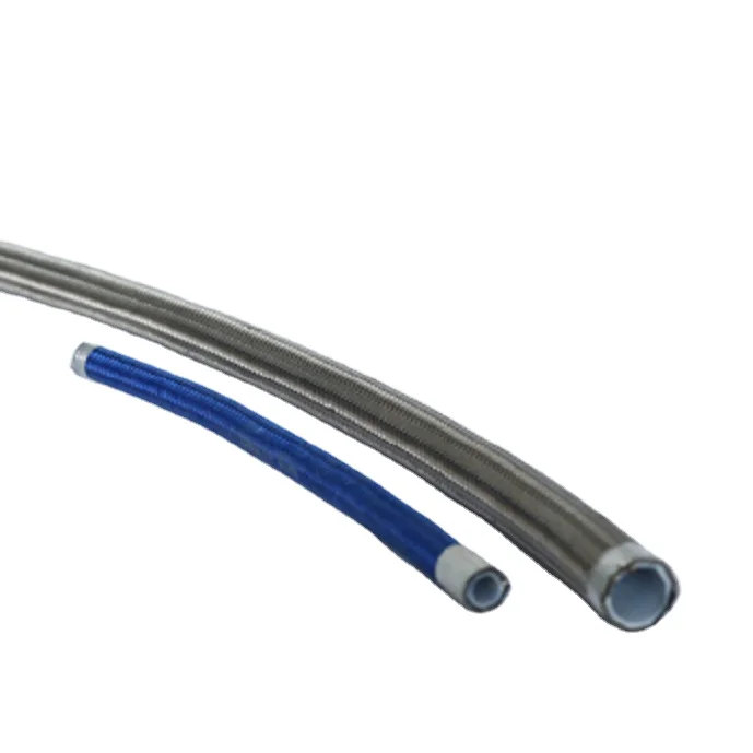 ptfe smooth core hose ptfe corrugated hose r14 tube braided cover