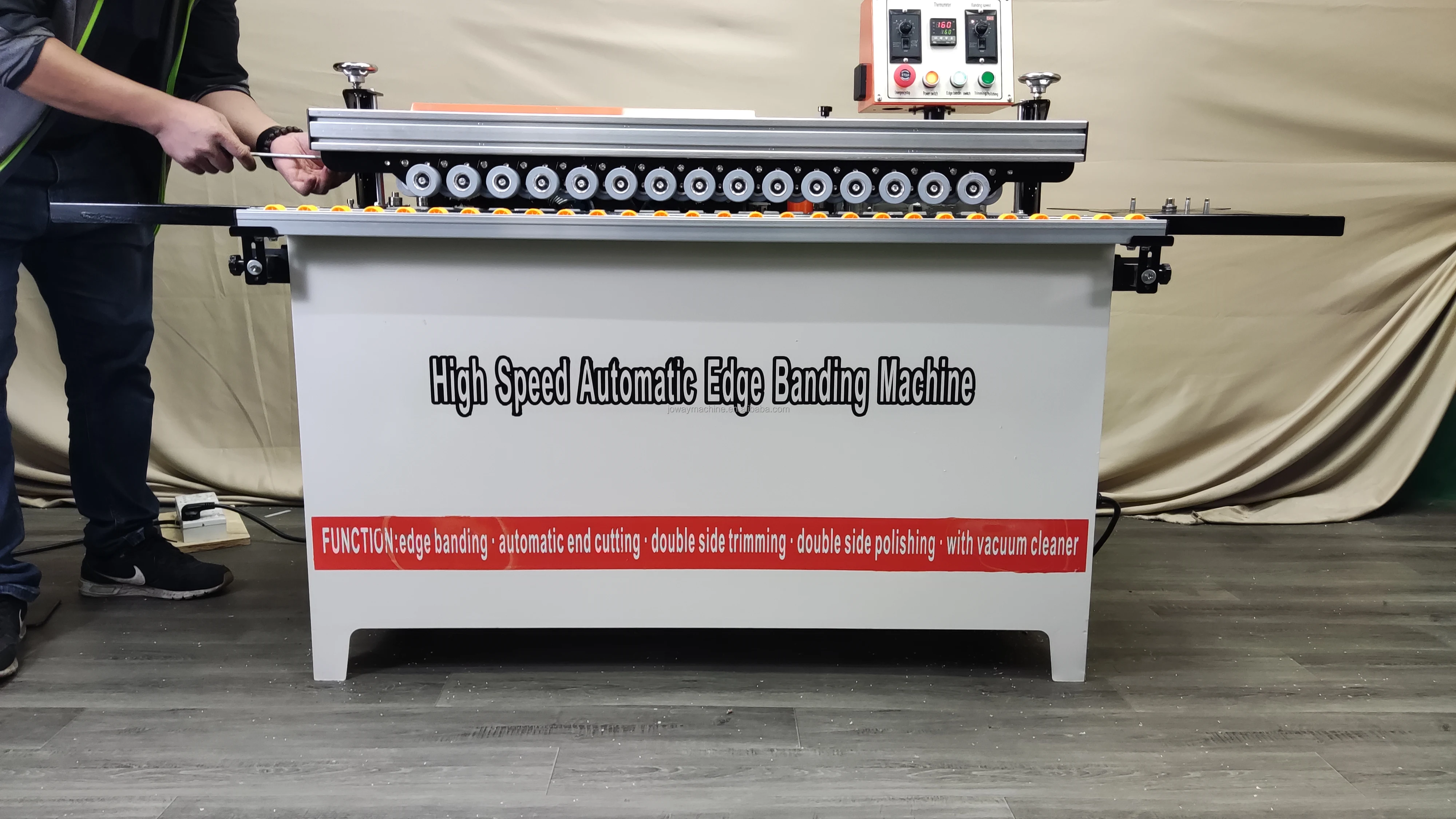 Qingdao automatic high speed edge bander machine with trimming flush PVC Veneer Bander machine woodworking