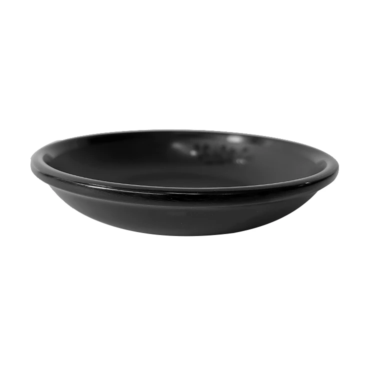 Wholesale High Quality Beautiful Generous Black Round Melamine Plate