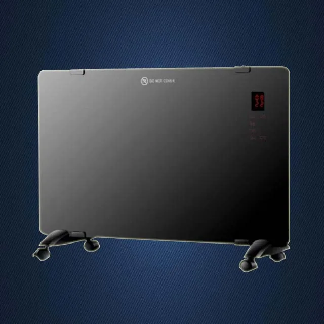 2000W Infra panel wall mounted glass convector heater with wifi