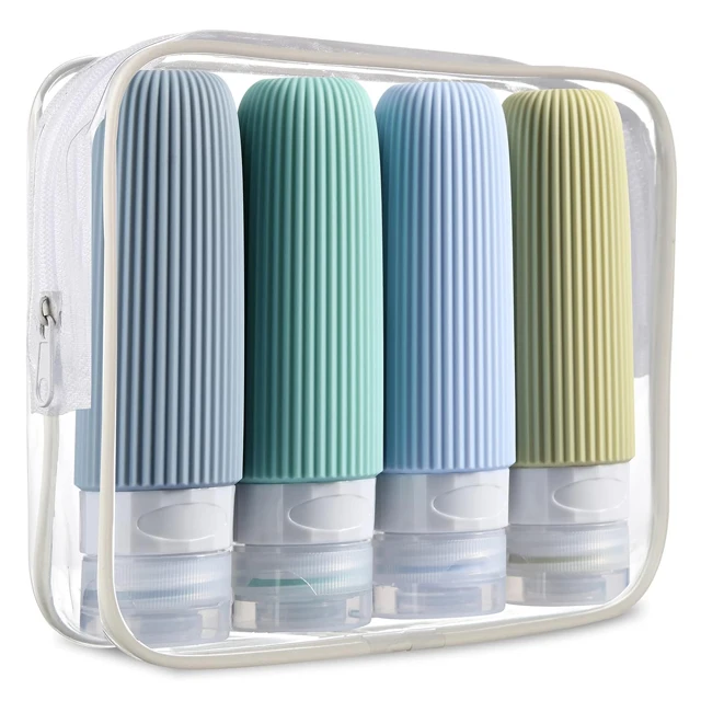 2023 new silicone outdoor travel lotion sub-bottling 90ML portable set