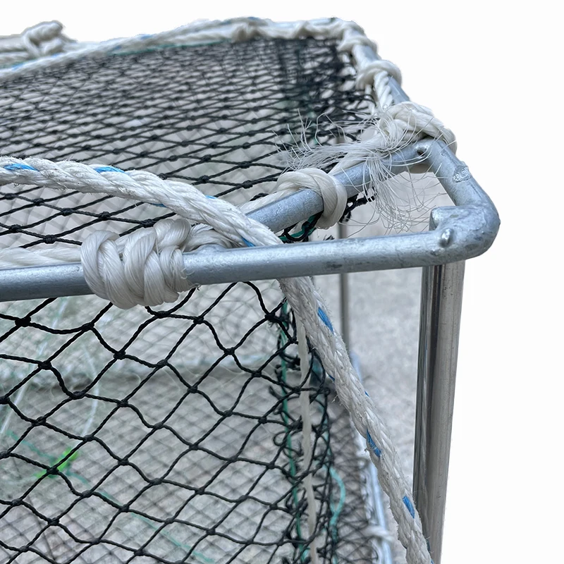 Industrial collapsible hdpe aquaculture net fish trap frabill crawfish cage