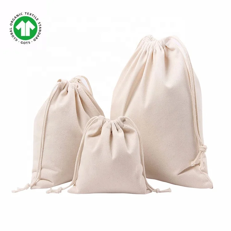 Sopurrrdy Durable Reusable Ecology Organic Cotton Muslin Produce Bags