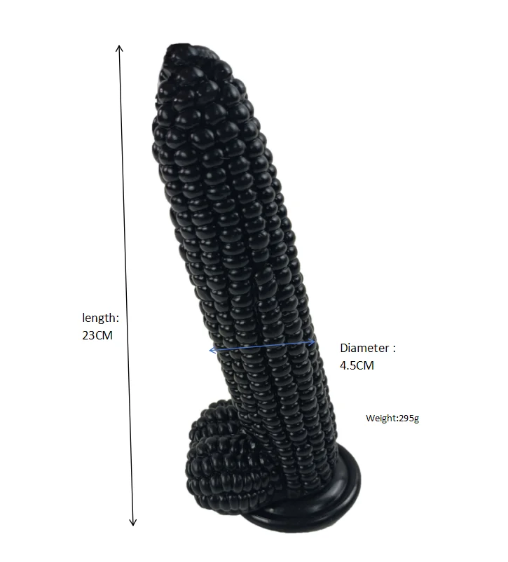 Wholesale Fruit Corn Shape Dildo Long And Huge Dildo  Realistic Penis For Men Women Silicone artificial dick