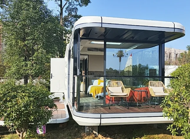 8.5/11.5m Huge Space Cheapest High-quality Featured Space Capsule Cabin Ship For Wildlife Camping Traveling Beautiful Room Home