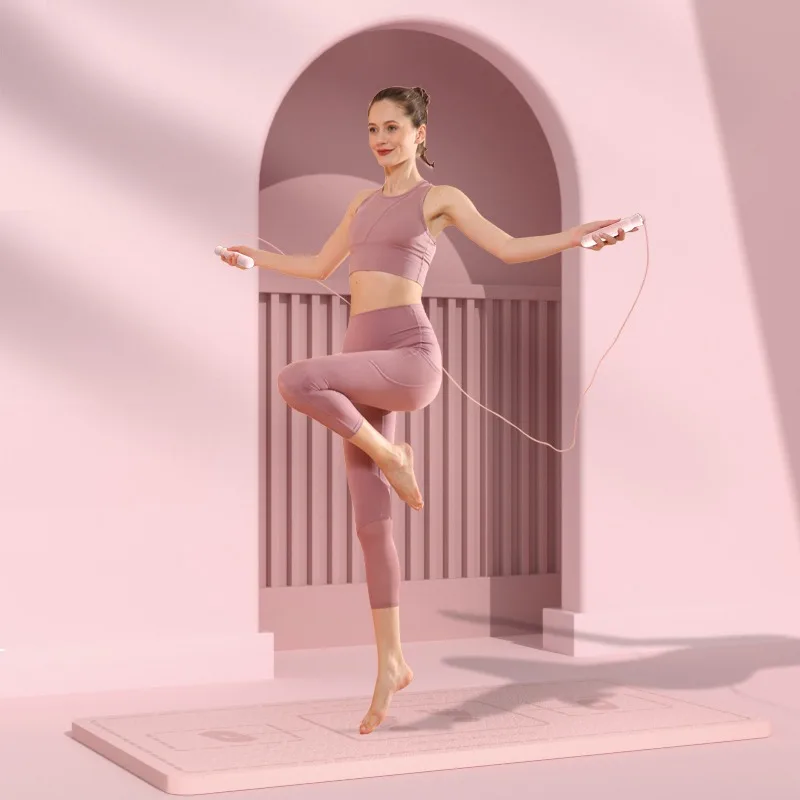 solid color adjustable cord length silicone jump rope bearing pvc speed jump rope for men