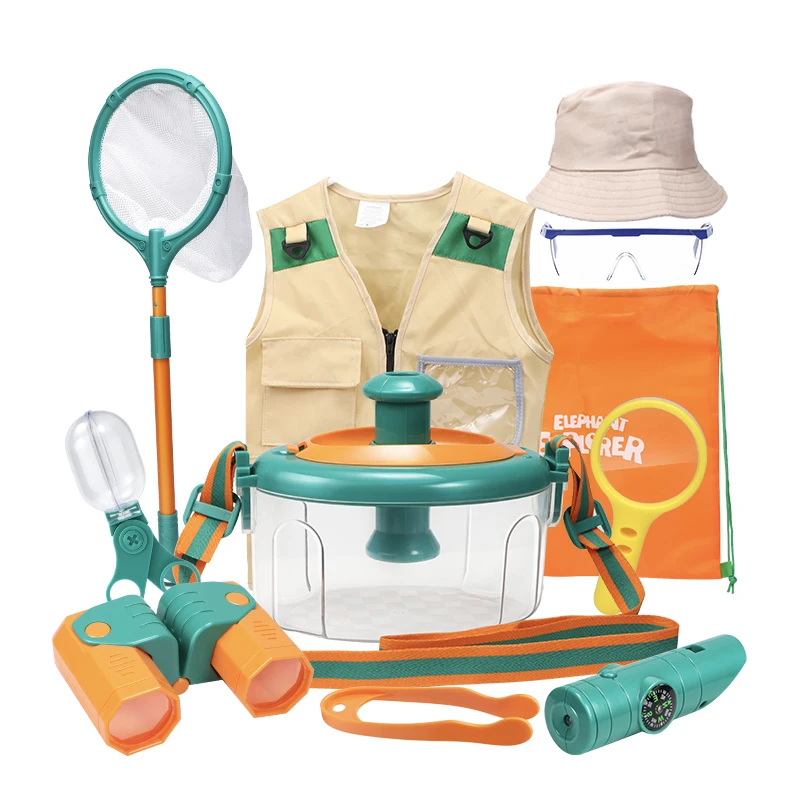 Children Learning Science Toy Outdoor Explorer Kit Insect Collection Observation Box Butterfly Catch Net Adventure Toys