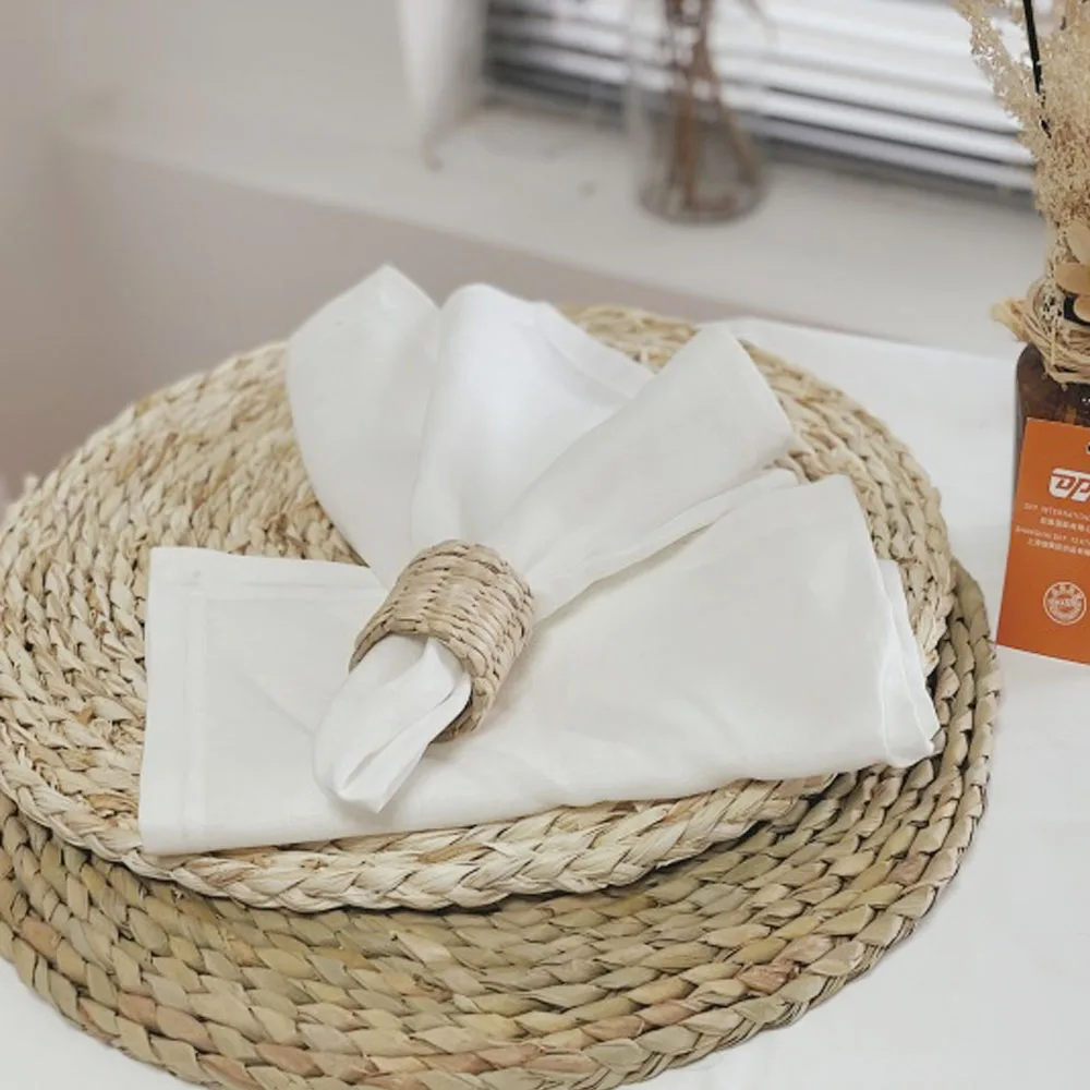 Wholesale hand made Rattan ring napkin holder