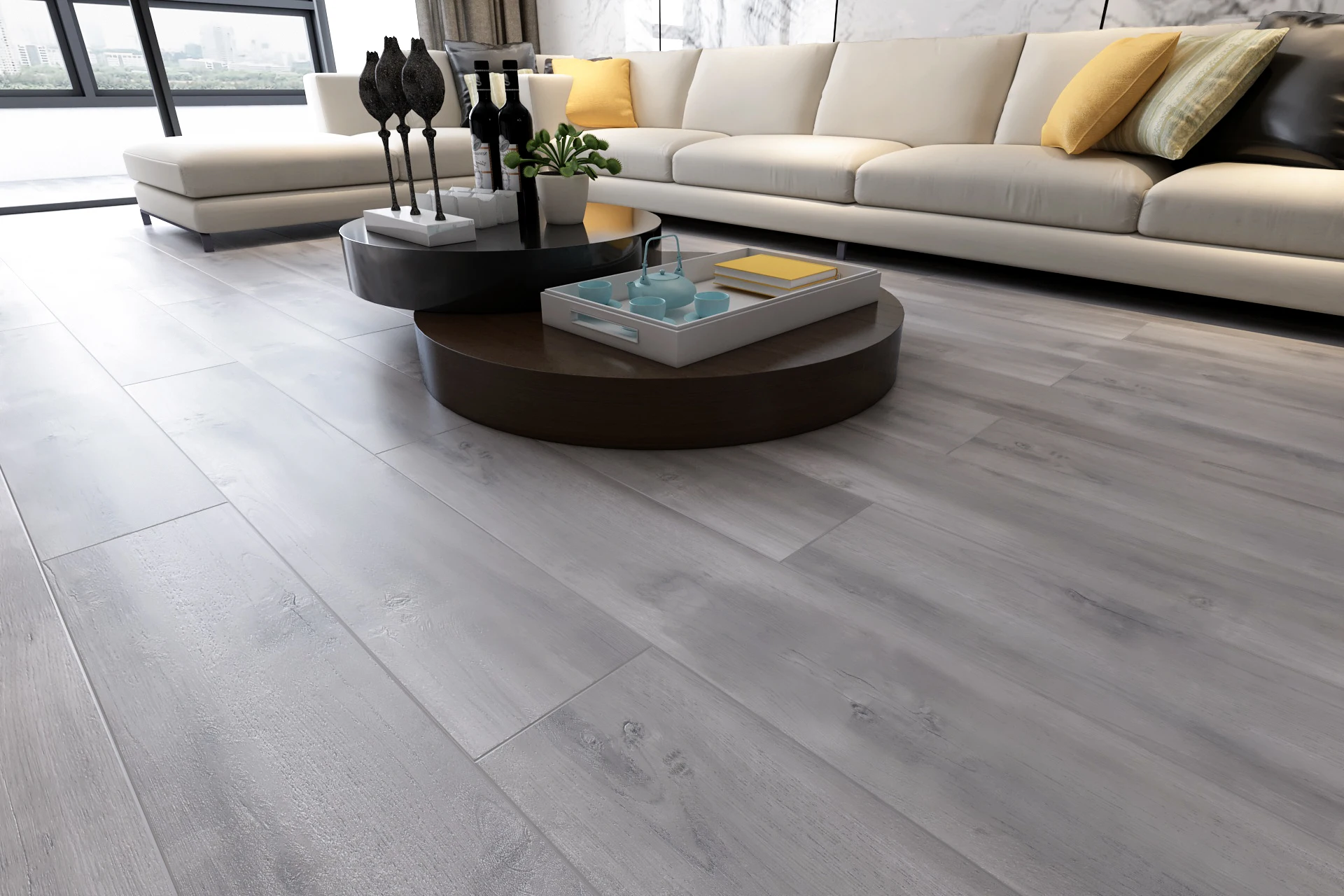 12mm Chinese Factory Multilayer Solid Wood Flooring  Engineered Hardwood Floor  Finished