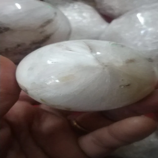 Natural White Scolecite Loose Gemstones Mineral White Gemstones Balls