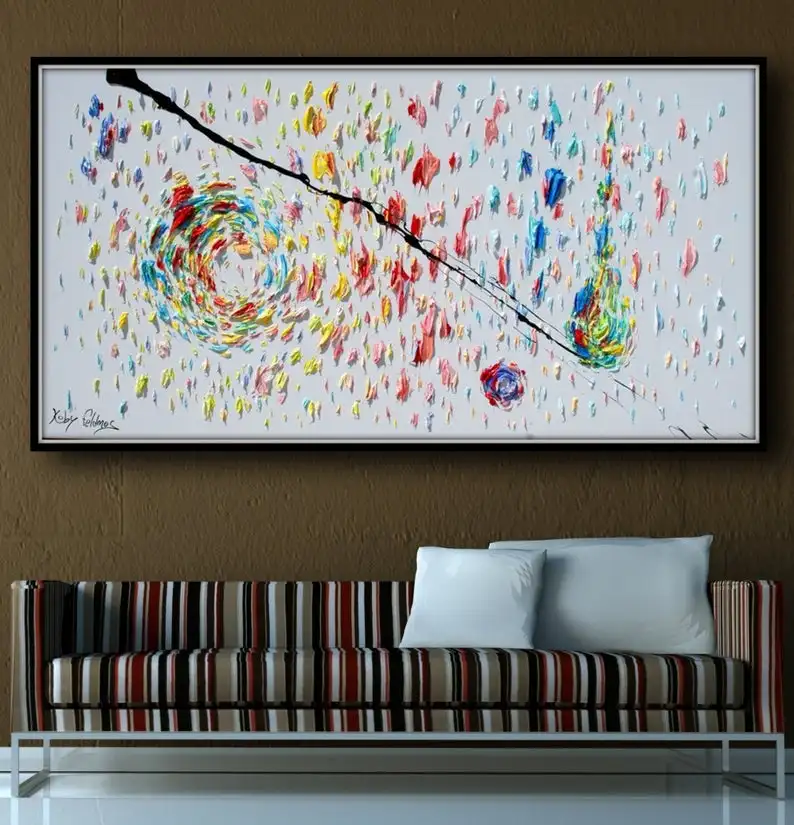 Abstract Oil Painting Core Handmade Abstract Canvas painting for living room home hotel cafe modern Wall Decoration
