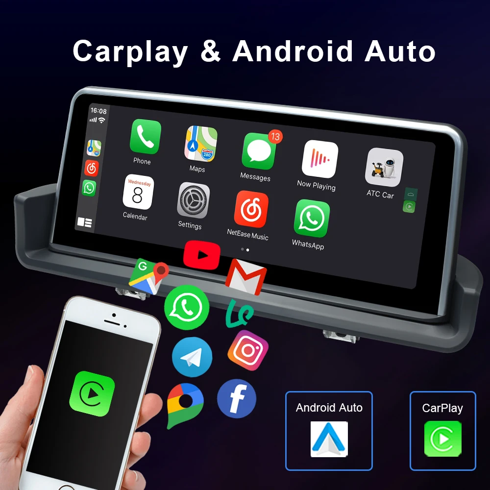 Автомагнитола 2 + 32 ГБ 10 25 дюйма Android 11 0 для BMW 3 серии E90/E91/E92/E93 2005-2012
