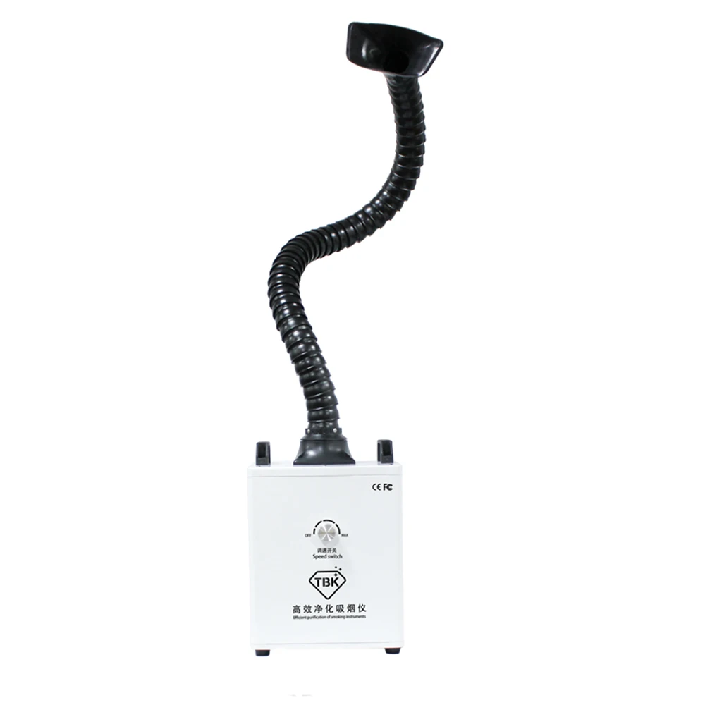 TBK Fume Extractor With Transparent Box Soldering Smoke Cleaner Screen Welding Fume Purifier For Phone Repairing Laser Machine