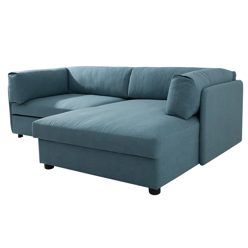 Living Room Pull Out Sleeper Bed Fabric Corner 3 seater Sectional Sofa