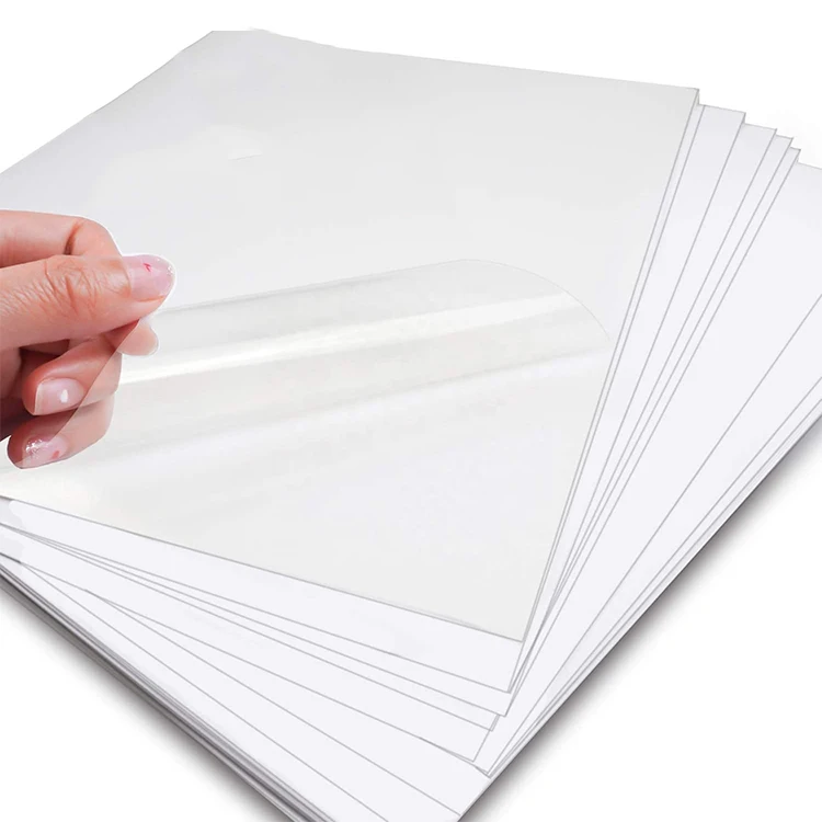 A4 Clear Vinyl PET Self-adhesive Photo Paper Inkjet Transparent Stickers Waterproof Custom Self Adhesive Vinyl Sticker Paper